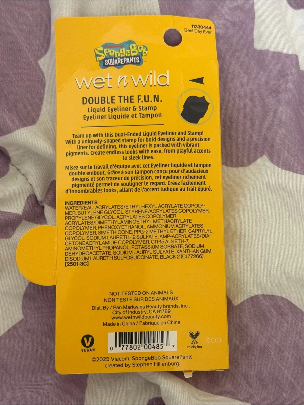 Wet n Wild x SpongeBob Eyeliner & Stamp
